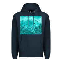 Navy turquoise glitter Premium Hoodie - JahusDesignShop
