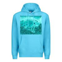 Ocean Blue turquoise glitter Premium Hoodie - JahusDesignShop