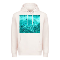 Pale Pink turquoise glitter Premium Hoodie - JahusDesignShop