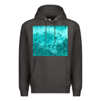Smoke turquoise glitter Premium Hoodie - JahusDesignShop
