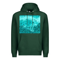 Sports Green turquoise glitter Premium Hoodie - JahusDesignShop