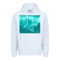 White turquoise glitter Premium Hoodie - JahusDesignShop