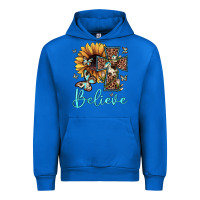Cobalt believe leopard cross sunflower butterfly Urban Hoodie - JahusDesignShop