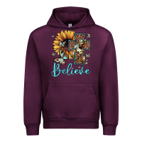 Mauve Wine believe leopard cross sunflower butterfly Urban Hoodie - JahusDesignShop