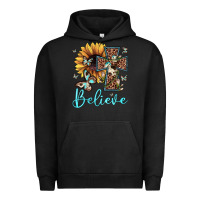 Pigment Black believe leopard cross sunflower butterfly Urban Hoodie - JahusDesignShop