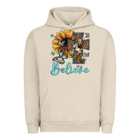 Pigment French Oak believe leopard cross sunflower butterfly Urban Hoodie - JahusDesignShop