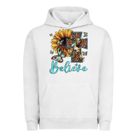Pigment Lunar Rock believe leopard cross sunflower butterfly Urban Hoodie - JahusDesignShop