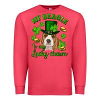 Cardinal st.patrick's day my beagle is my lucky charm Premium Sweatshirt - RanaPortraitStore