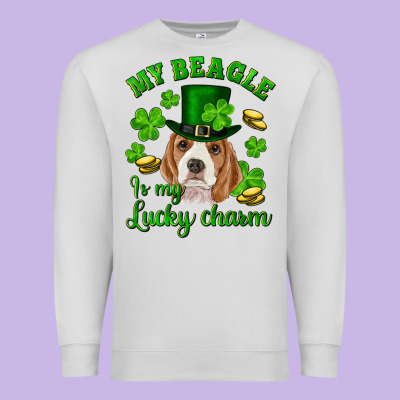 Premium Sweatshirt st.patrick's day my beagle is my lucky charm