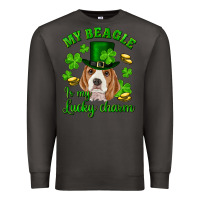 Smoke st.patrick's day my beagle is my lucky charm Premium Sweatshirt - RanaPortraitStore