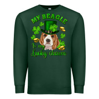 Sports Green st.patrick's day my beagle is my lucky charm Premium Sweatshirt - RanaPortraitStore