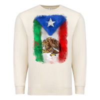 Sandshell mexico and puerto rico flag Premium Sweatshirt - Zillion Design Studio