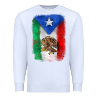 White mexico and puerto rico flag Premium Sweatshirt - Zillion Design Studio