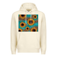 Sandshell sunflower turquoise glitter Premium Hoodie - JahusDesignShop