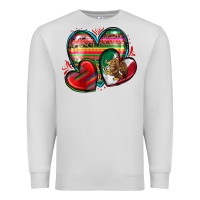 Dove Grey mexican hearts Premium Sweatshirt - Zillion Design Studio