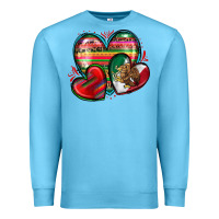 Ocean Blue mexican hearts Premium Sweatshirt - Zillion Design Studio