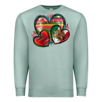 Seafoam mexican hearts Premium Sweatshirt - Zillion Design Studio