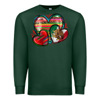 Sports Green mexican hearts Premium Sweatshirt - Zillion Design Studio