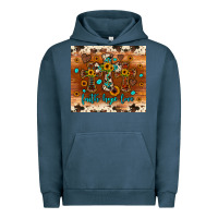 Pigment Midnight Navy faith hope love cross Urban Hoodie - JahusDesignShop