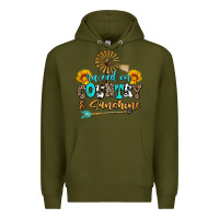 Army Green raised on country and sunshine Premium Hoodie - AdoDesignShop