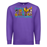 Purple if one has faith one has everything Premium Sweatshirt - texasbilliewilder