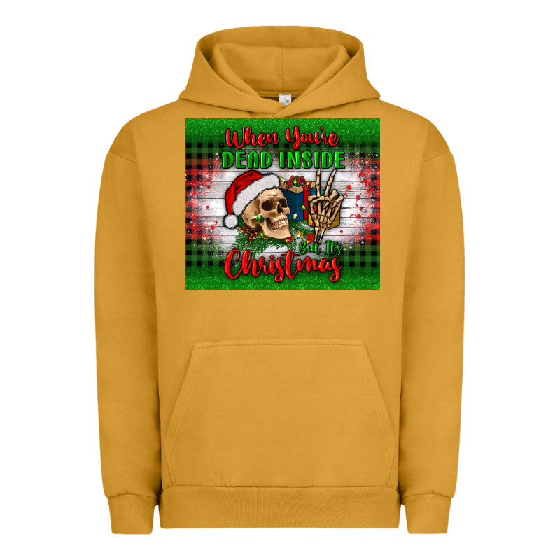 When You’re Dead Inside But It's Christmas Tumbler Urban Hoodie by BundleAndBundleShop | Teevron