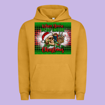 When You’re Dead Inside But It's Christmas Tumbler Urban Hoodie Designed By Bundleandbundleshop