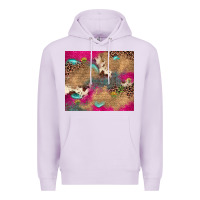 Lilac pink glitter leopard sunflower gemstone Premium Hoodie - JahusDesignShop