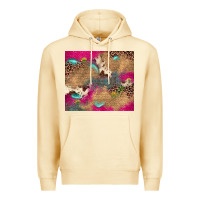 Pina Colada pink glitter leopard sunflower gemstone Premium Hoodie - JahusDesignShop