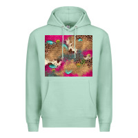 Pink Glitter Leopard Sunflower Gemstone Premium Hoodie | Teevron
