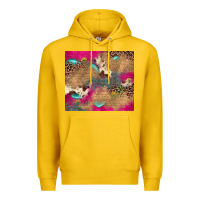 Lemon pink glitter leopard sunflower gemstone Premium Hoodie - JahusDesignShop