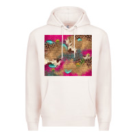 Pale Pink pink glitter leopard sunflower gemstone Premium Hoodie - JahusDesignShop