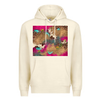 Sandshell pink glitter leopard sunflower gemstone Premium Hoodie - JahusDesignShop