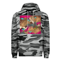 Slate Camo pink glitter leopard sunflower gemstone Premium Hoodie - JahusDesignShop