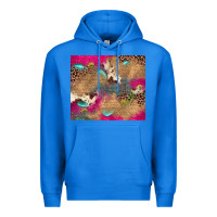 True Royal pink glitter leopard sunflower gemstone Premium Hoodie - JahusDesignShop