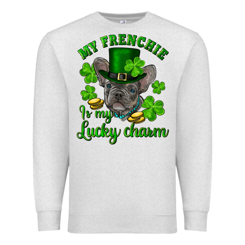 St.patrick's Day My French Bulldog Is My Lucky Charm Premium Sweatshirt by RanaPortraitStore | Teevron