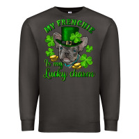 Smoke st.patrick's day my french bulldog is my lucky charm Premium Sweatshirt - RanaPortraitStore