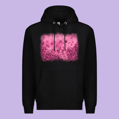 Pink Glitter Background Premium Hoodie Designed By Jahusdesignshop