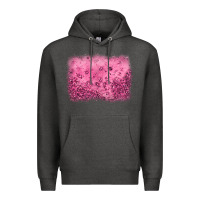 Charcoal Heather pink glitter background Premium Hoodie - JahusDesignShop