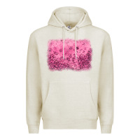 Oatmeal Heather pink glitter background Premium Hoodie - JahusDesignShop