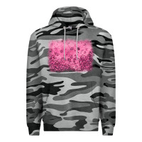 Slate Camo pink glitter background Premium Hoodie - JahusDesignShop