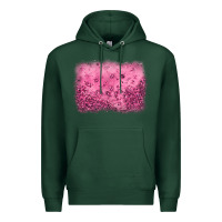 Sports Green pink glitter background Premium Hoodie - JahusDesignShop
