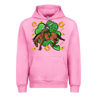 Fuchsia Pink cowboy with shamrock Urban Hoodie - Artiststas