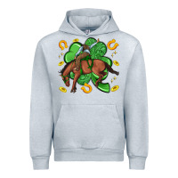 Heather Grey cowboy with shamrock Urban Hoodie - Artiststas