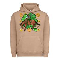 Pigment Burro cowboy with shamrock Urban Hoodie - Artiststas