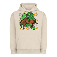 Pigment French Oak cowboy with shamrock Urban Hoodie - Artiststas