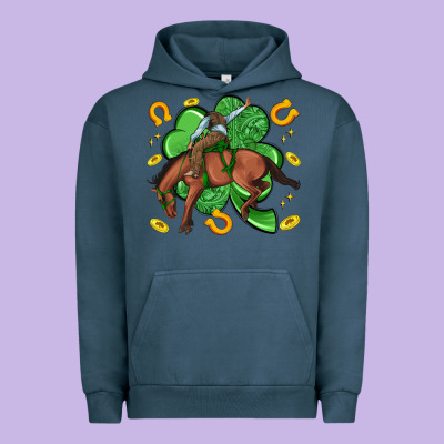 Cowboy With Shamrock Urban Hoodie Designed By Artiststas