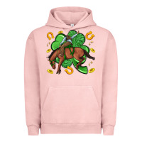 Pigment Salmon cowboy with shamrock Urban Hoodie - Artiststas