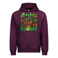 Mauve Wine lucky cowboy Urban Hoodie - Artiststas