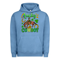 Pigment Pebble Blue lucky cowboy Urban Hoodie - Artiststas